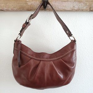 Coach F13730 Brown Leather Soho Hobo Bag Purse